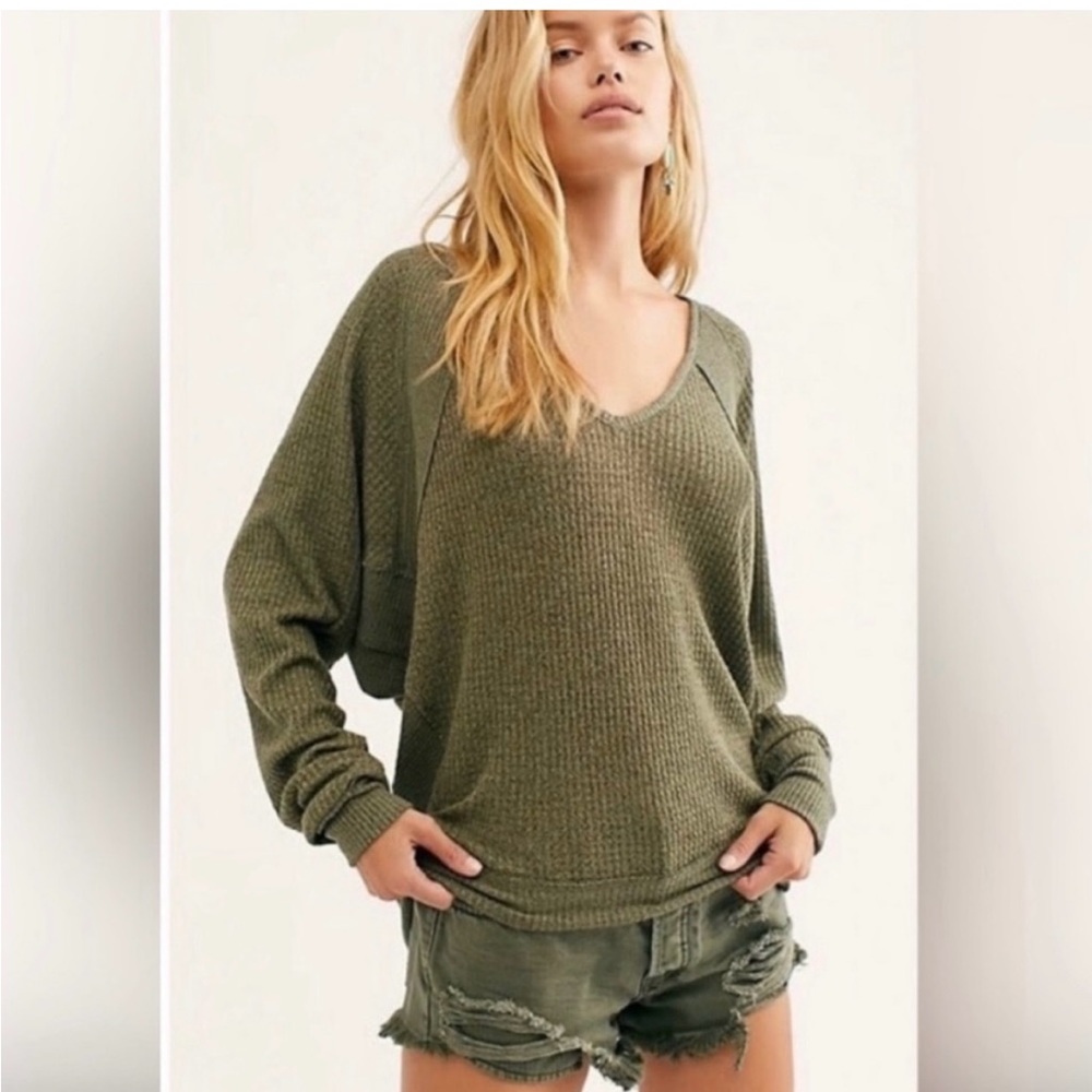 Free People Santa Clara Thermal in Ferngully NWT